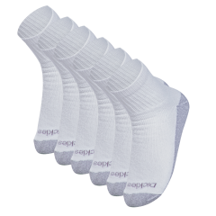 Dickies 6 Pack White Ankle Socks