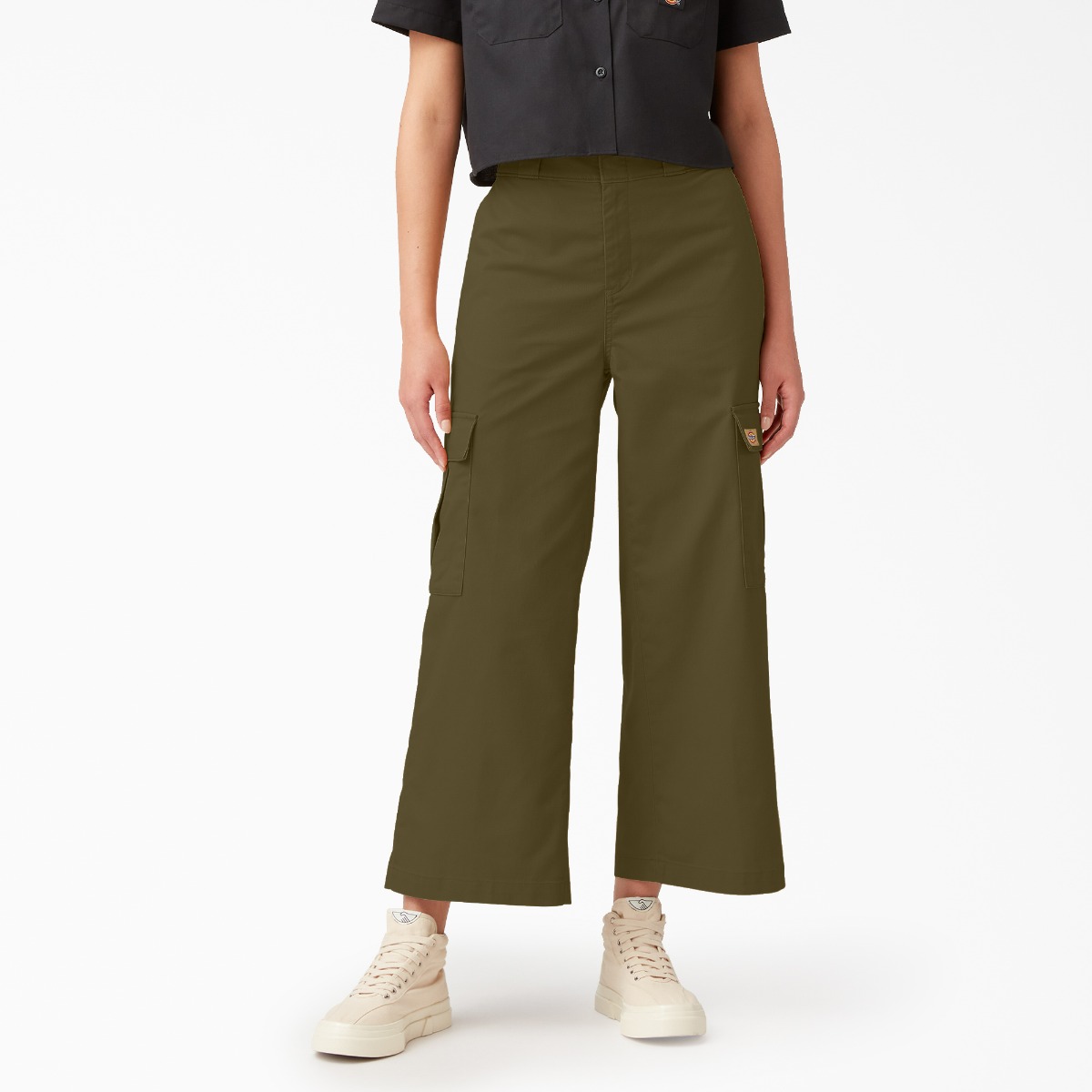 Dickies Womens Twill Crop Cargo Pant